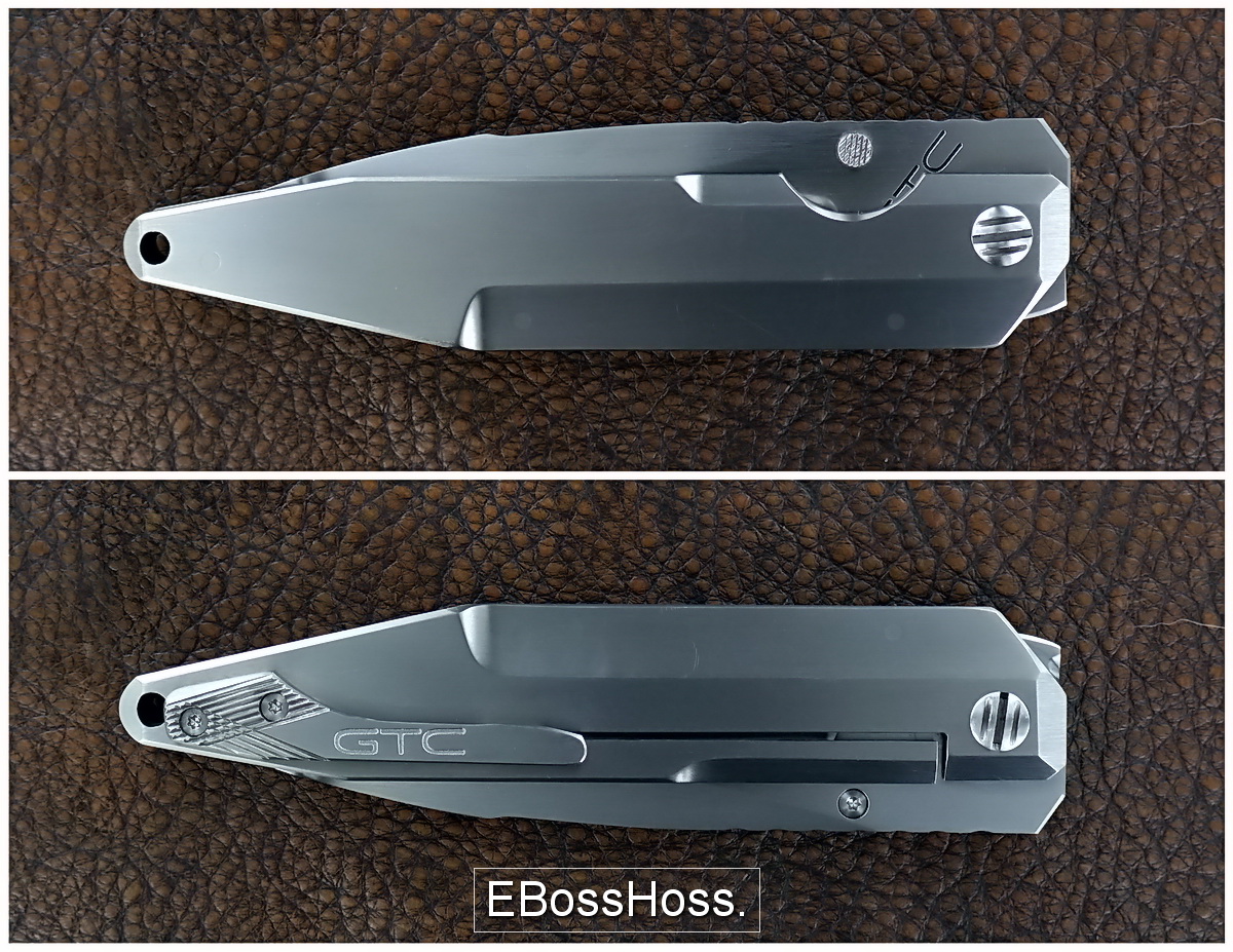 Gustavo Cecchini (GTC Knives) Titanium Prisma Flipper EBossHoss Knives